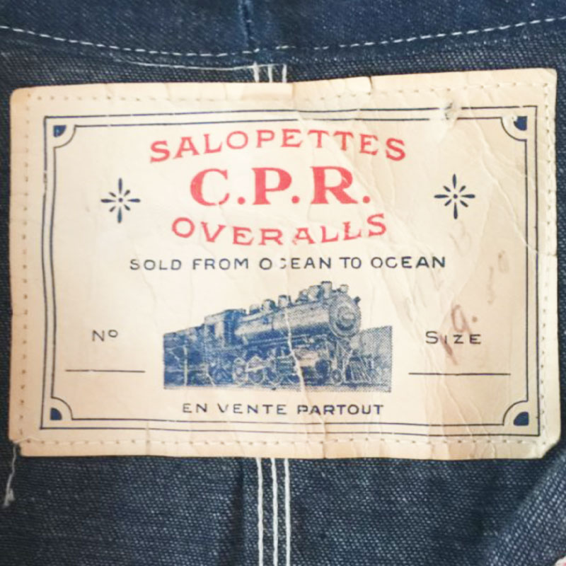 1940 C.P.R. DENIM JKT DEADSTOCK