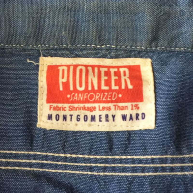 1960 PIONEER BETA CHAMBRAY DOUBLE ELBOW SHIRT