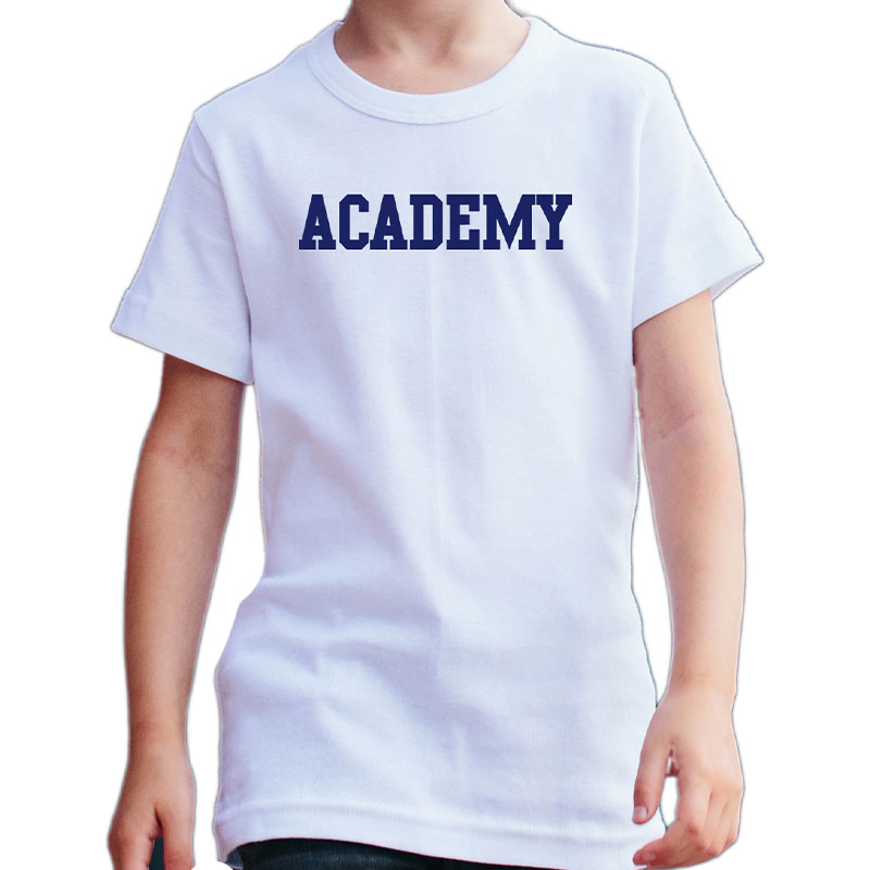 ACADEMY R TSK ホワイト×ネイビー 6oz YOUTH-L(160)