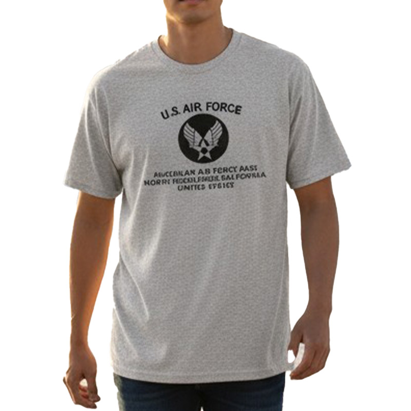 AIR FORCE AR TS グレー×黒 6oz X-LARGE