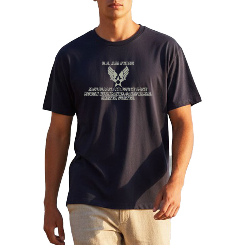 AIR FORCE CLASSIC AR TS 黒×グレー 6.2oz X-LARGE
