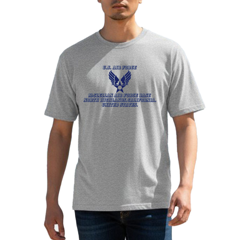 AIR FORCE CLASSIC AR TS グレー×紺 6.2oz X-LARGE