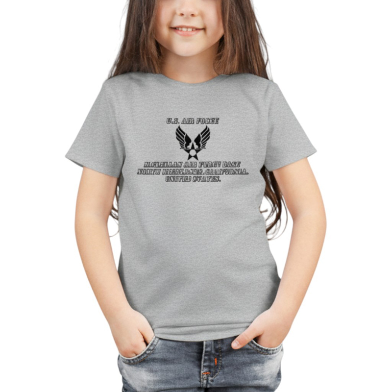 AIR FORCE-CL AR TSK グレー×黒 6oz YOUTH-L(160)
