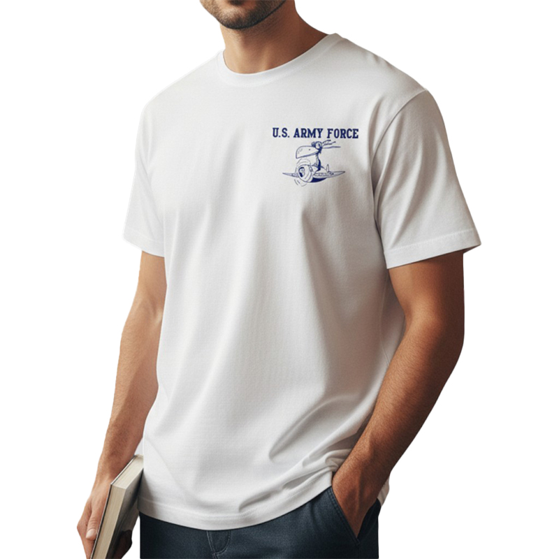 U.S. ARMY FORCE XP TS ホワイト×紺 4.5oz SMALL