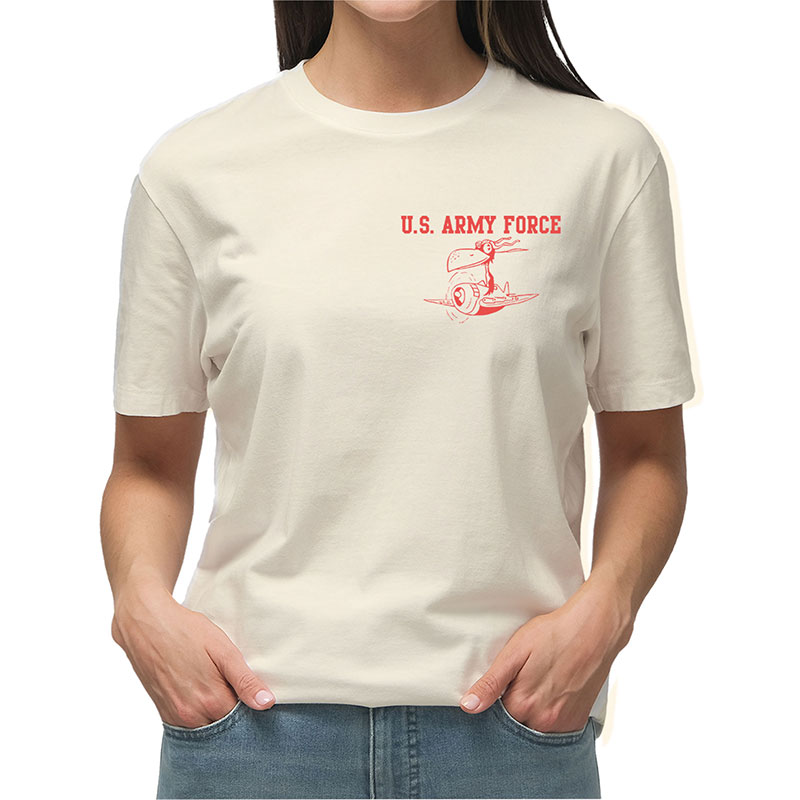 ARMY FORCE ZPR TS ナチュラル×レッド 6oz MEDIUM