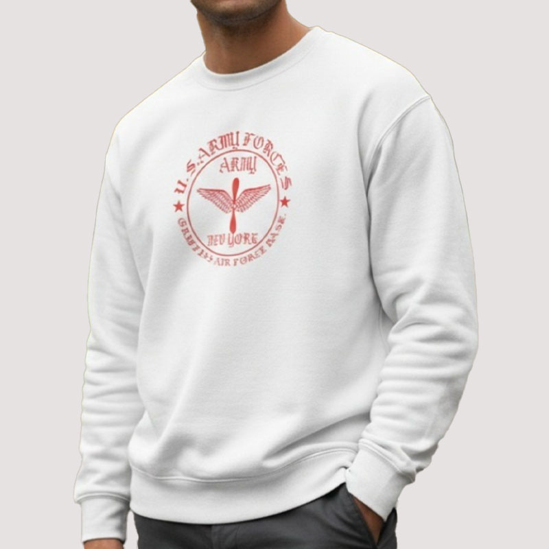 ARMY WIN NY AR SWE ホワイト×赤 8oz MEDIUM