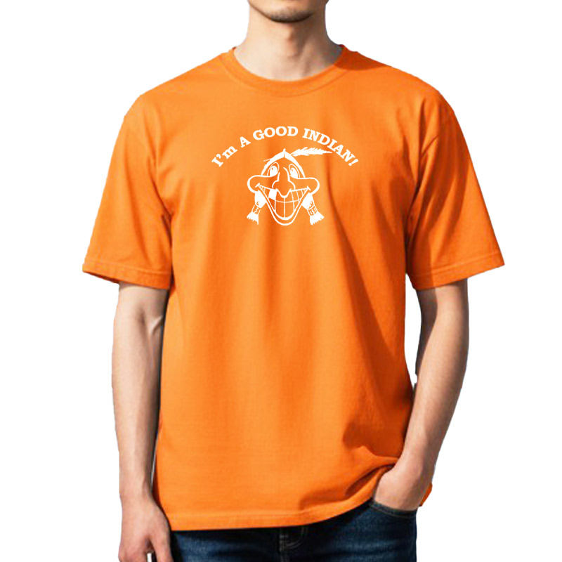GOOD INDIAN AR TS オレンジ×白 6oz X-LARGE