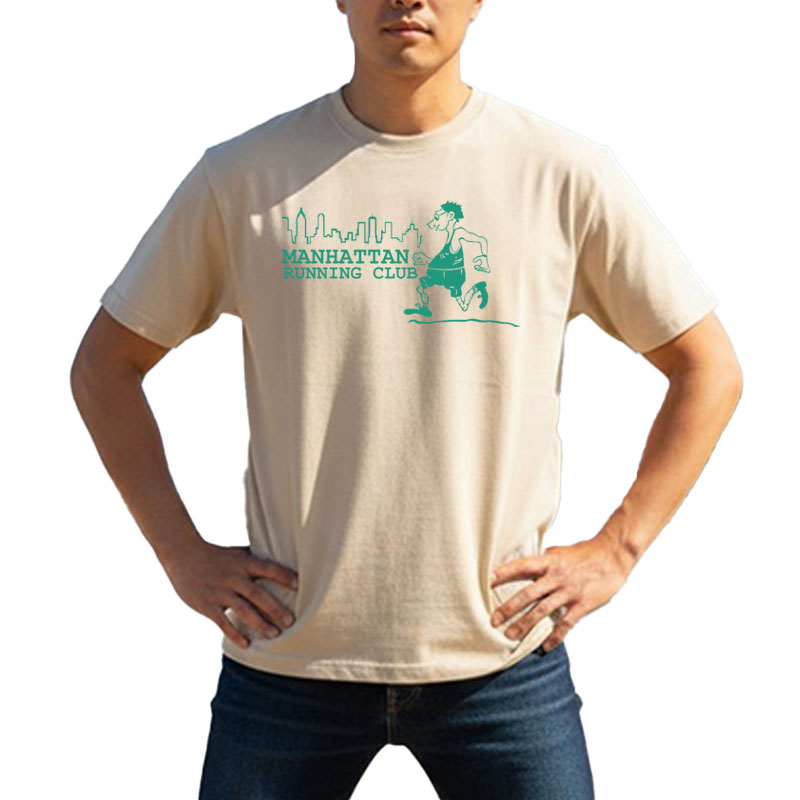 MANHATTAN RUNNING CLUB AR TS ナチュラル×グリーン 6oz X-LARGE