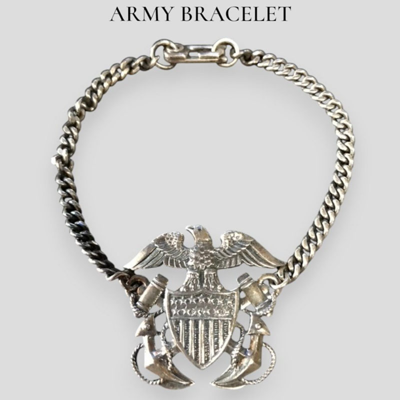 ARMY BRACELET SILVER-925 18cm