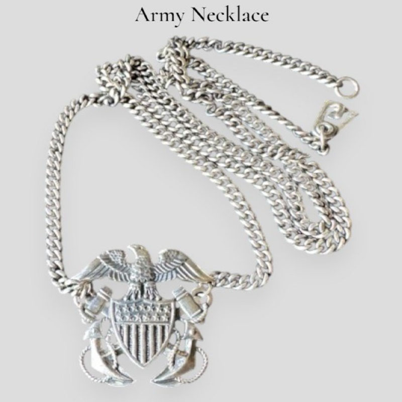 ARMY NECKLACE SILVER-925 70cm