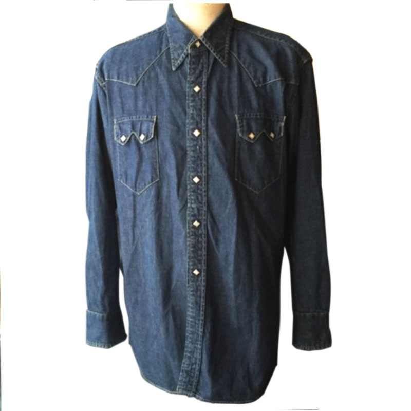 1960 LEVIS SHORT HOON DENIM SHIRT／ボタン 菱形-菱形