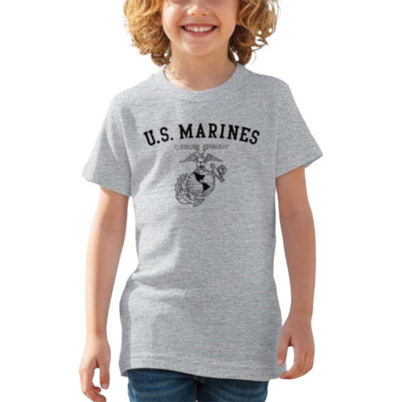 U.S.MARINES AR TSK グレー×黒 4.5oz X-SMALL