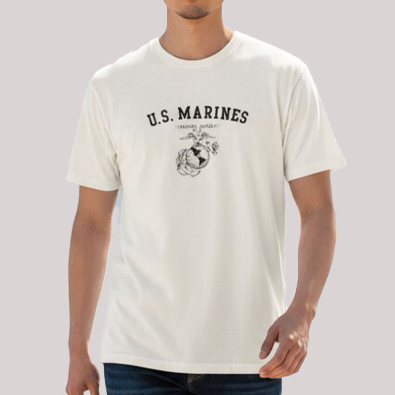 U.S.MARINES VR TSS ホワイト×黒 染込