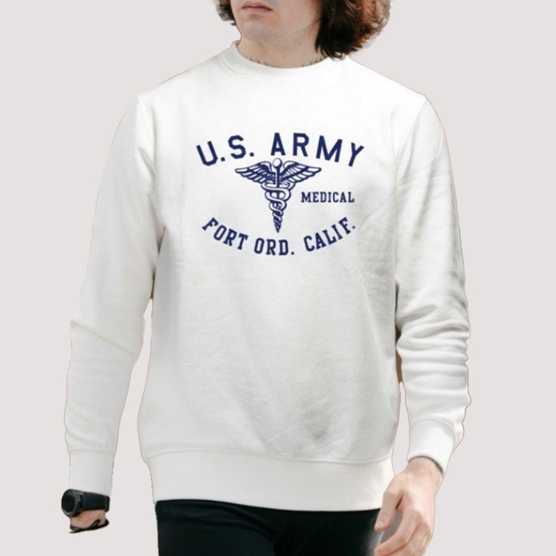 ARMY MEDICAL AR SWE ホワイト×ネイビー 8oz MEDIUM