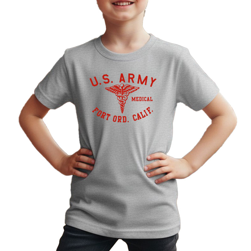 U.S.MEDICAL AR TSK グレー×RED1 6oz YOUTH-M(150)