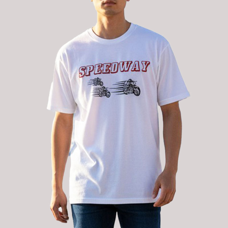 SPEEDWAY13 AR TS ホワイト×レッド-黒