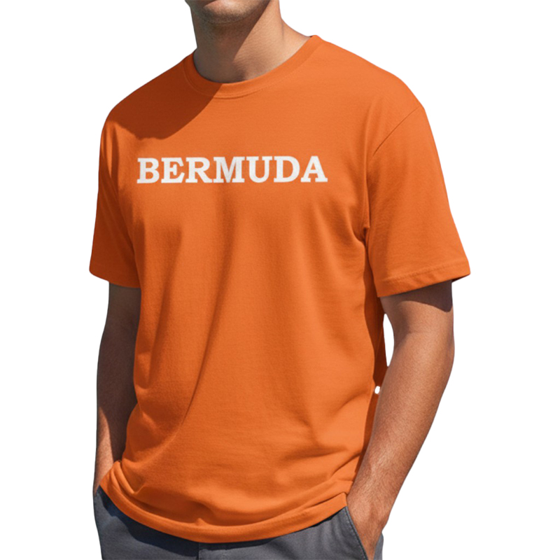 BERMUDA R TS オレンジ×ホワイト 6oz S