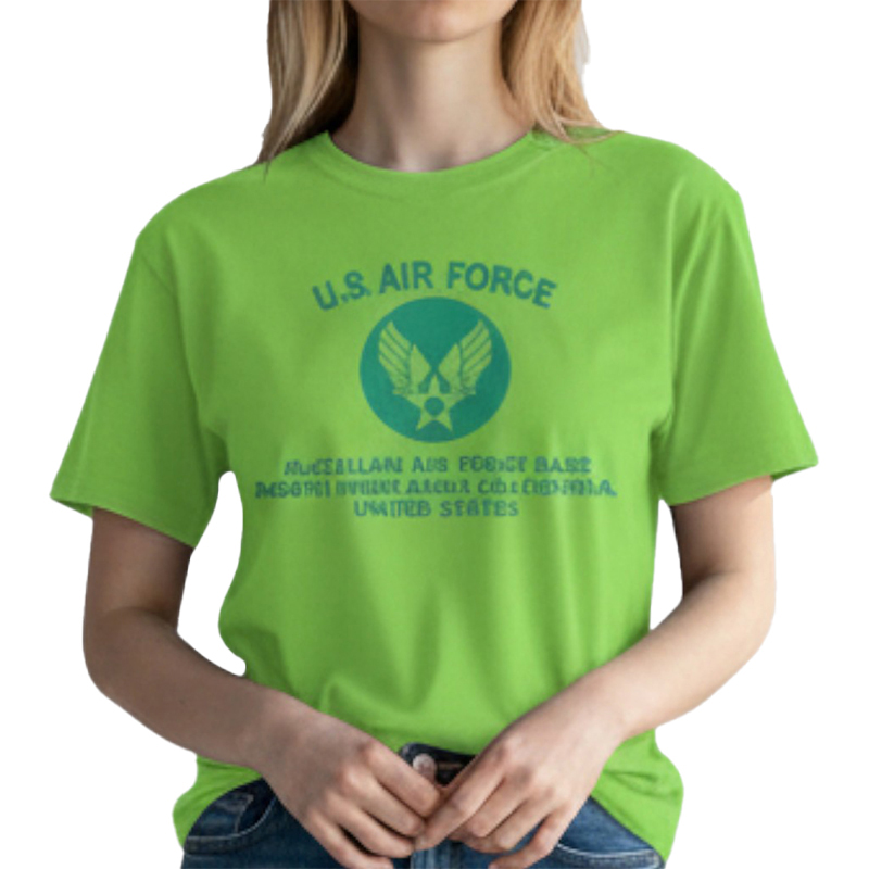 AIR FORCE AR TS 黄緑×グリーン 6oz S