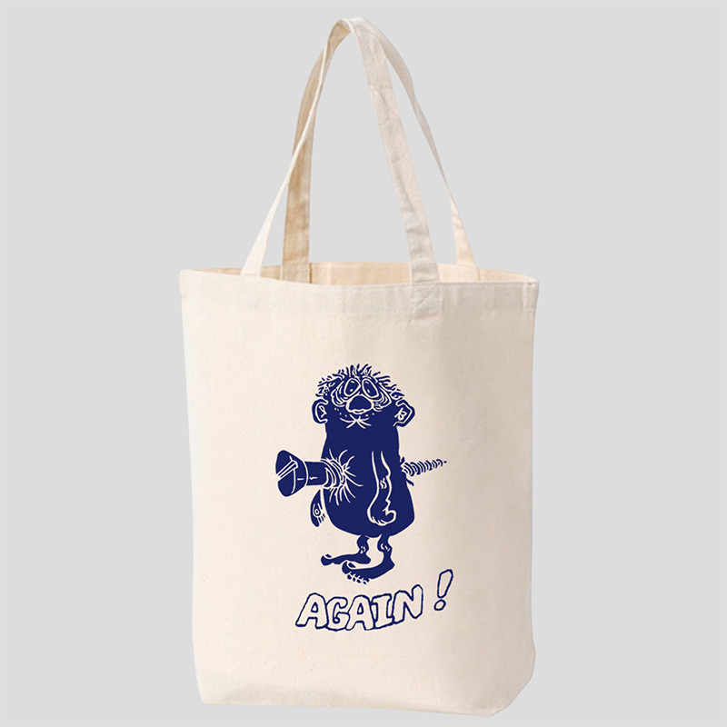 MONSTER AGAIN BAG 生成り×紺 MEDIUM
